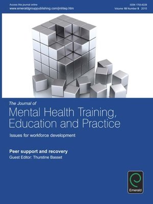 cover image of The Journal of Mental Health Training, Education and Practice, Volume 10, Number 5